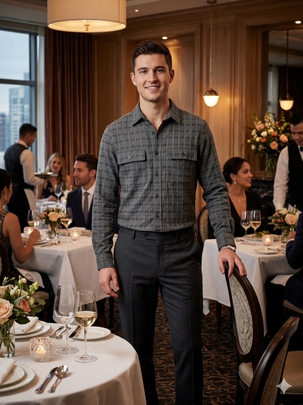 $198 NWT Ted Baker London Grey Textured Overshirt M